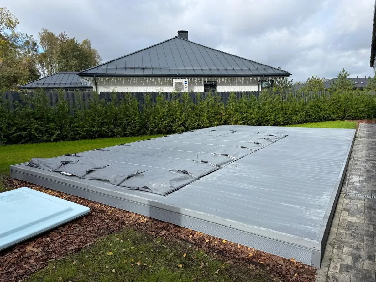 Покрывало Laguna Cover Mesh — установка в Ивантеевке