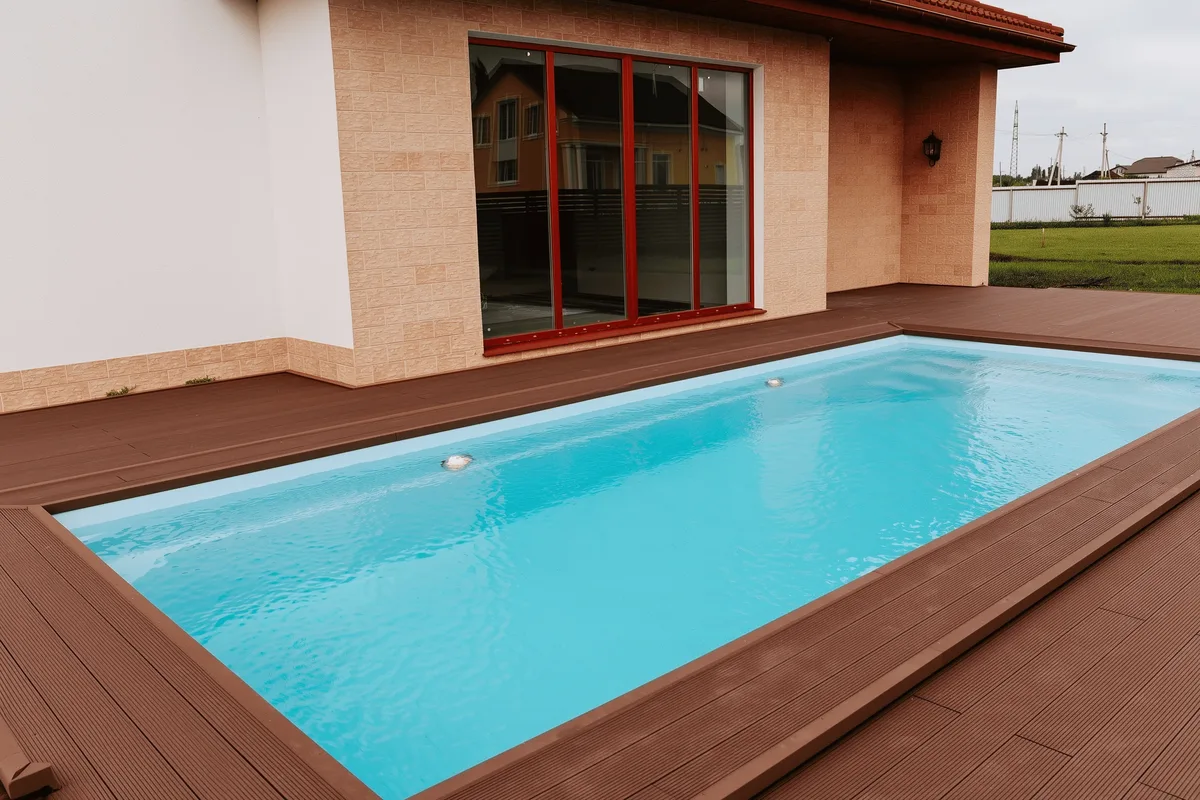 Композитный бассейн Laguna 8 — вид сверху в Ивантеевке